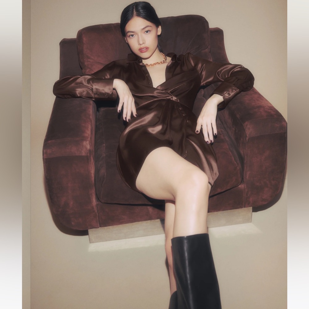 Brand New Alaine Silk Dress from Reformation, Elegant+Sexy🤫Sold out everywhere